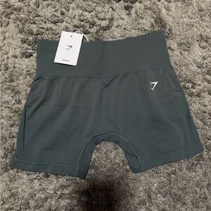 Gymshark Charcoal High-Waisted Shorts